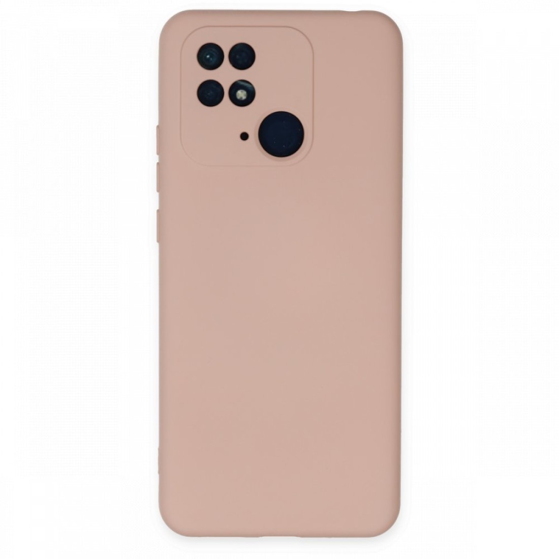  Xiaomi Redmi 10C Kılıf Nano içi Kadife Silikon - Pudra