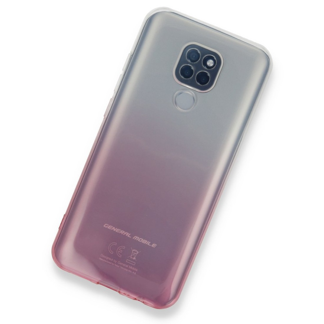  General Mobile GM 20 Kılıf Lüx Çift Renkli Silikon - Pembe