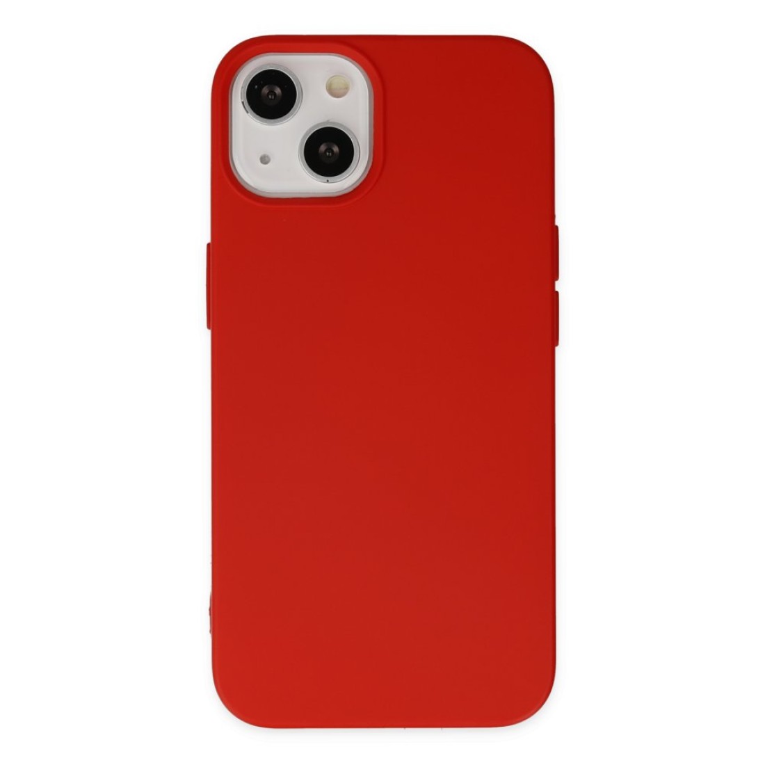  iPhone 14 Plus Kılıf Nano içi Kadife Silikon - Kırmızı