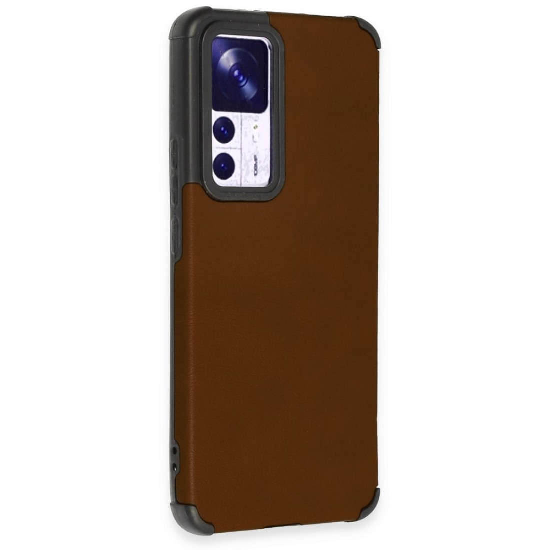  Xiaomi Mi 12T Pro Kılıf Loop Deri Silikon - Kahverengi