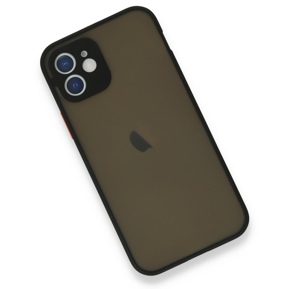  iPhone 12 Mini Kılıf Montreal Silikon Kapak - Siyah