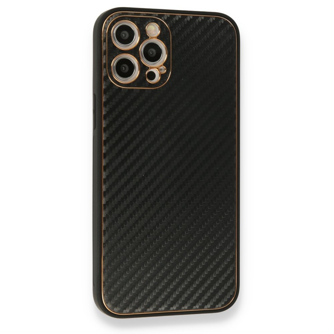 iPhone 12 Pro Kılıf Coco Karbon Silikon - Siyah iPhone 12 Pro Kılıf Coco Karbon Silikon - Siyah