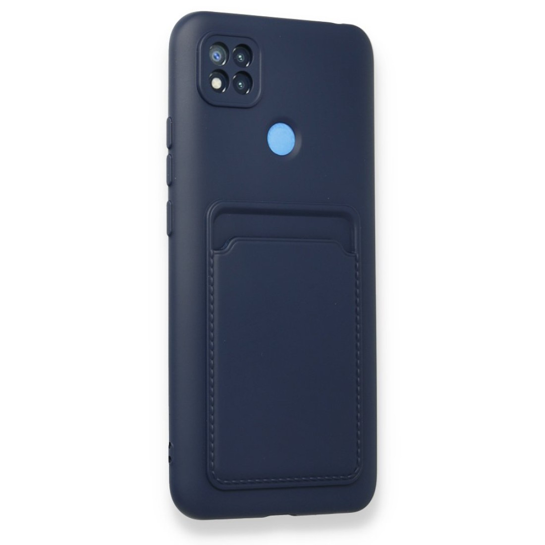 Xiaomi Redmi 9C Kılıf Kelvin Kartvizitli Silikon - Lacivert