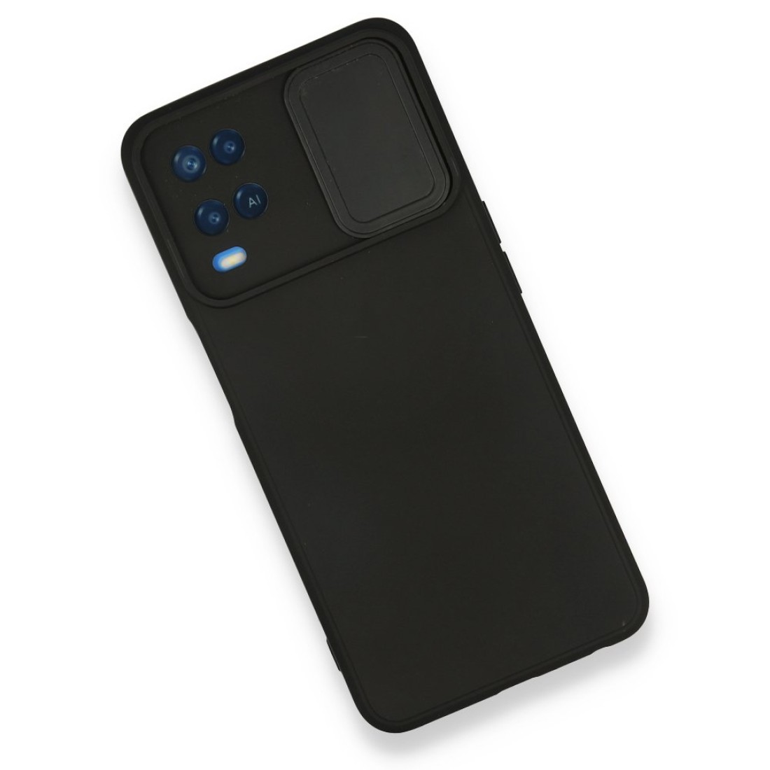  Oppo A54 4G Kılıf Color Lens Silikon - Siyah