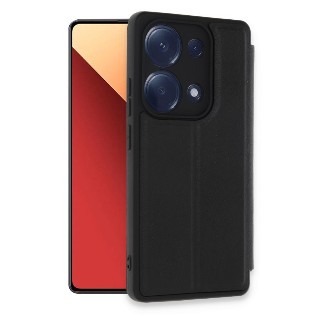 Xiaomi Poco M6 Pro 4G Kılıf Flip Cover - Siyah