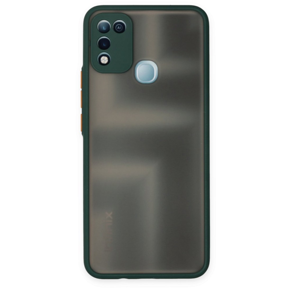  İnfinix Hot 10 Play Kılıf Montreal Silikon Kapak - Yeşil