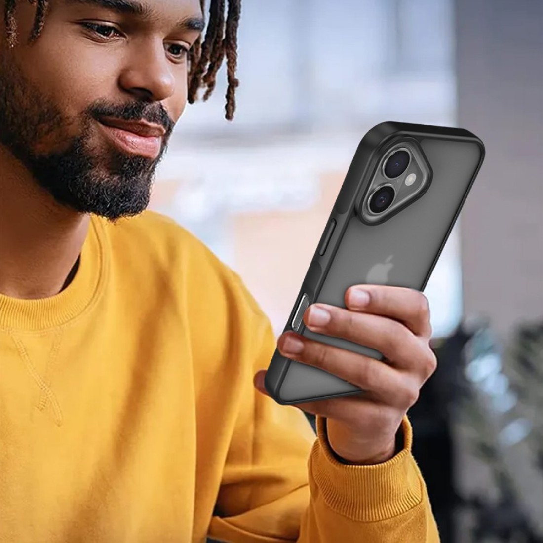 iPhone 16 Kılıf Elegant Kapak - Titan Gri iPhone 16 Kılıf Elegant Kapak - Titan Gri