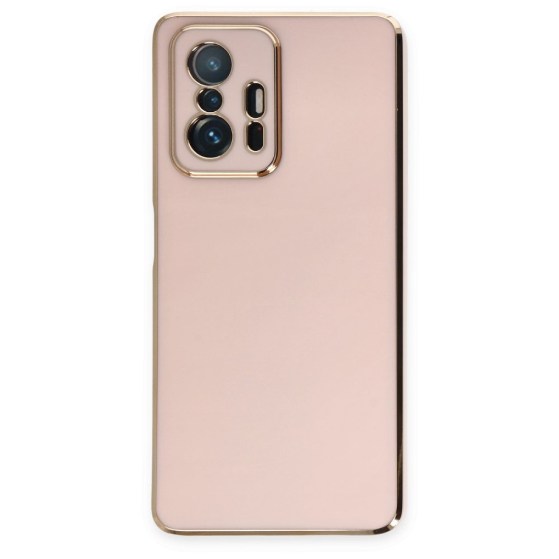  Xiaomi Mi 11T Kılıf Volet Silikon - Pembe