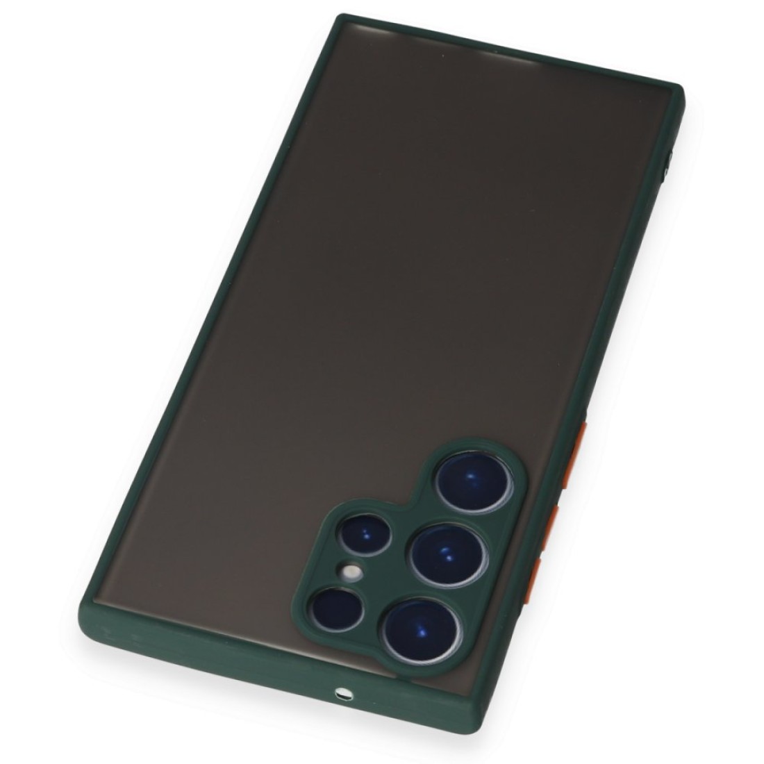  Samsung Galaxy S22 Ultra Kılıf Montreal Silikon Kapak - Yeşil