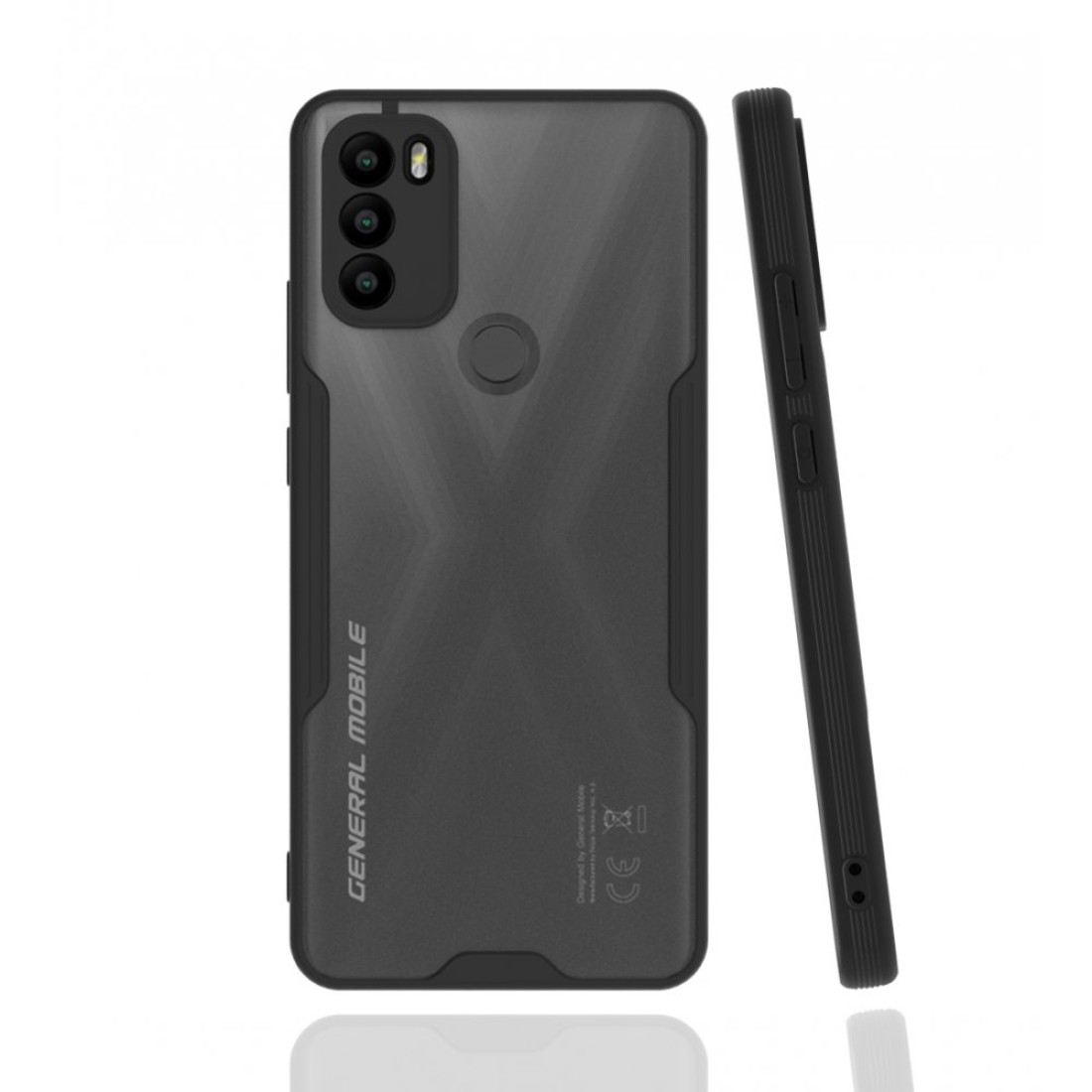  General Mobile GM 21 Plus Kılıf Platin Silikon - Siyah