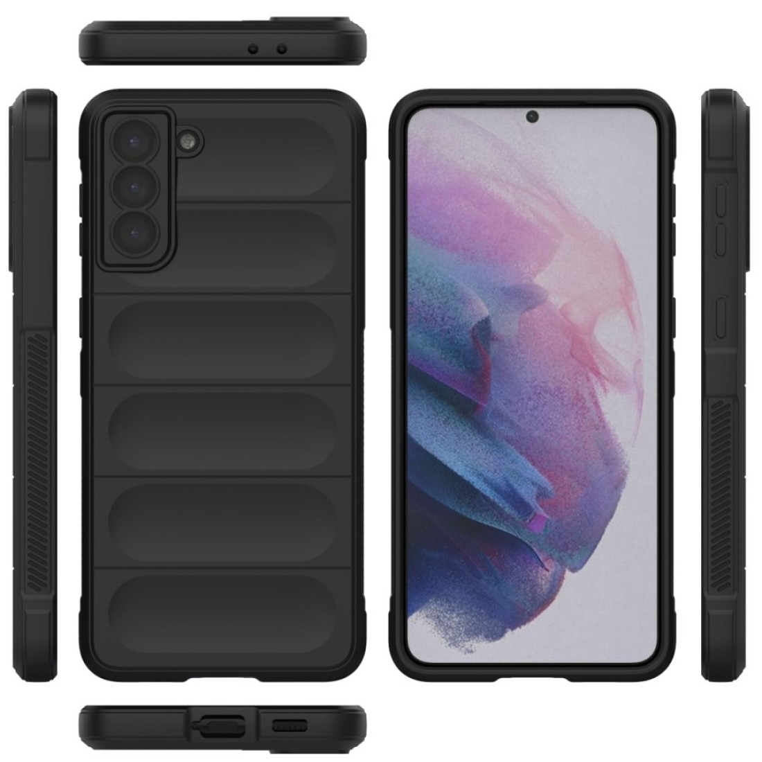  Samsung Galaxy S21 Plus Kılıf Optimum Silikon - Siyah