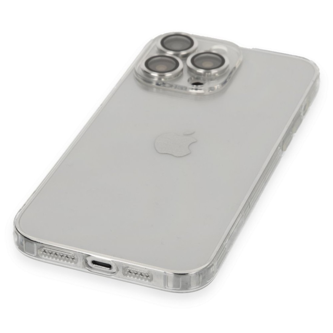  iPhone 13 Pro Max Kılıf Luko Lens Silikon - Gümüş