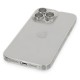 iPhone 13 Pro Max Kılıf Luko Lens Silikon - Gümüş