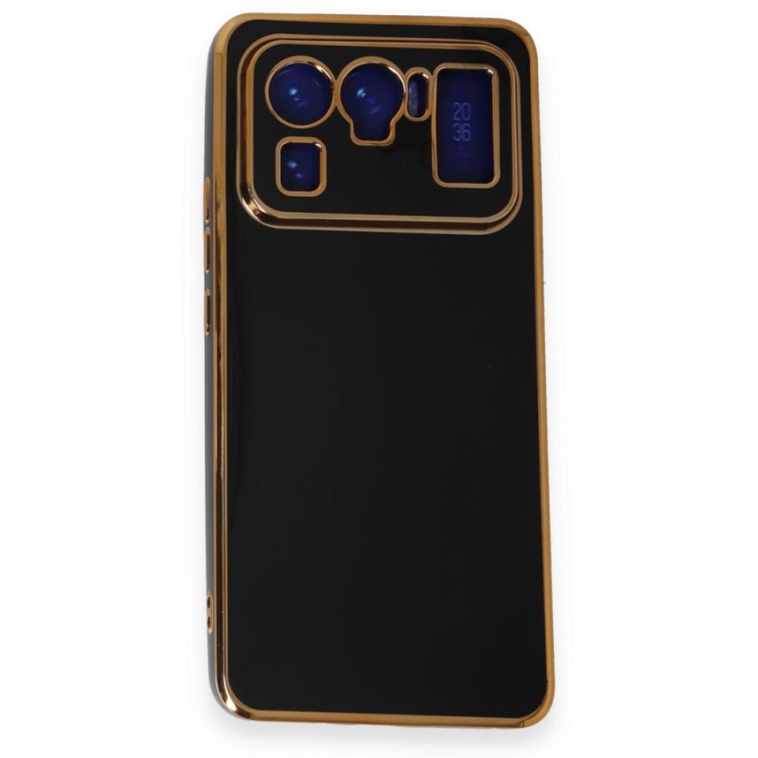  Xiaomi Mi 11 Ultra Kılıf Volet Silikon - Siyah