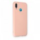  Huawei P20 Lite Kılıf Nano içi Kadife Silikon - Pudra