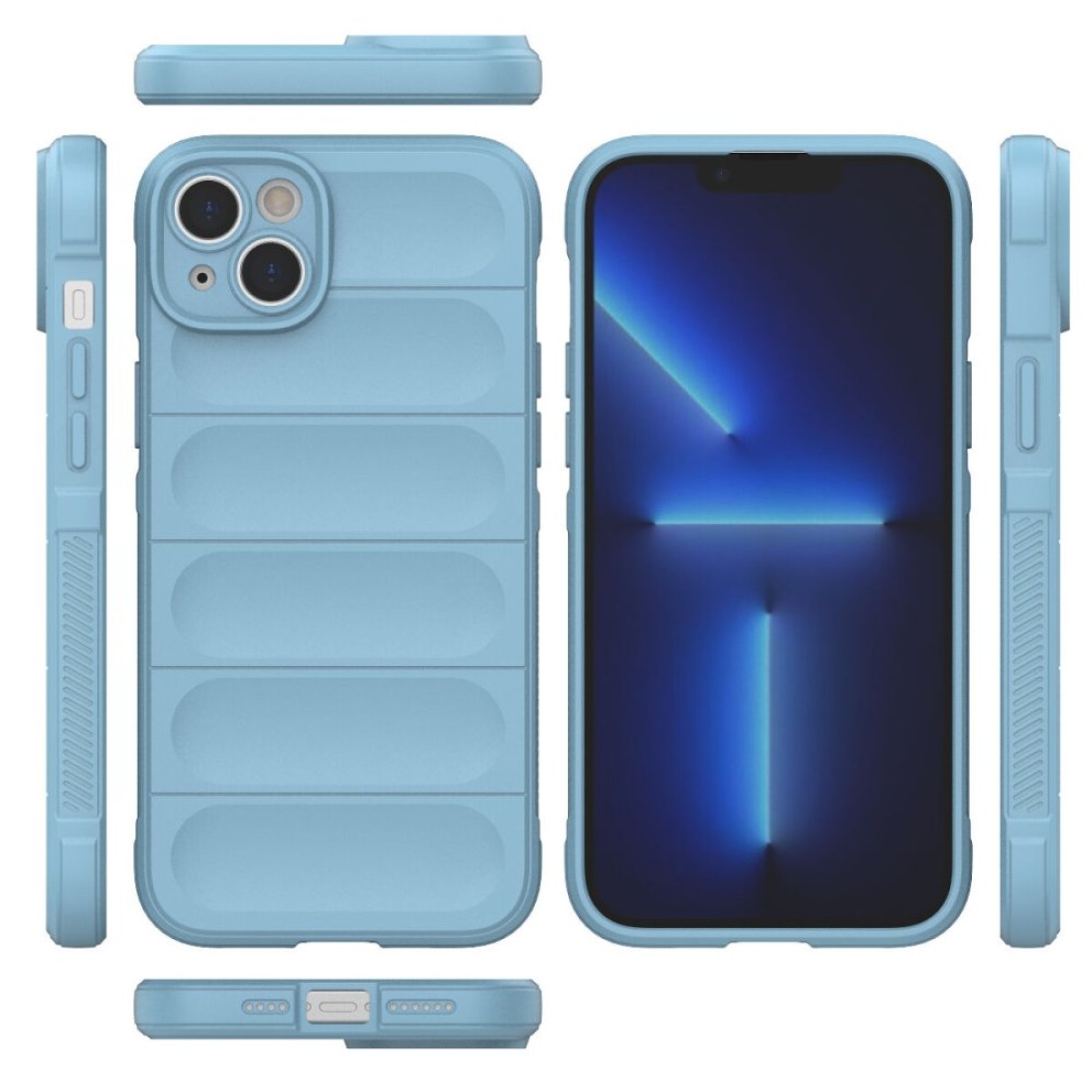  iPhone 15 Kılıf Optimum Silikon - Sky Blue