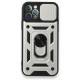 iPhone 12 Pro Kılıf Pars Lens Yüzüklü Silikon - Gümüş iPhone 12 Pro Kılıf Pars Lens Yüzüklü Silikon - Gümüş