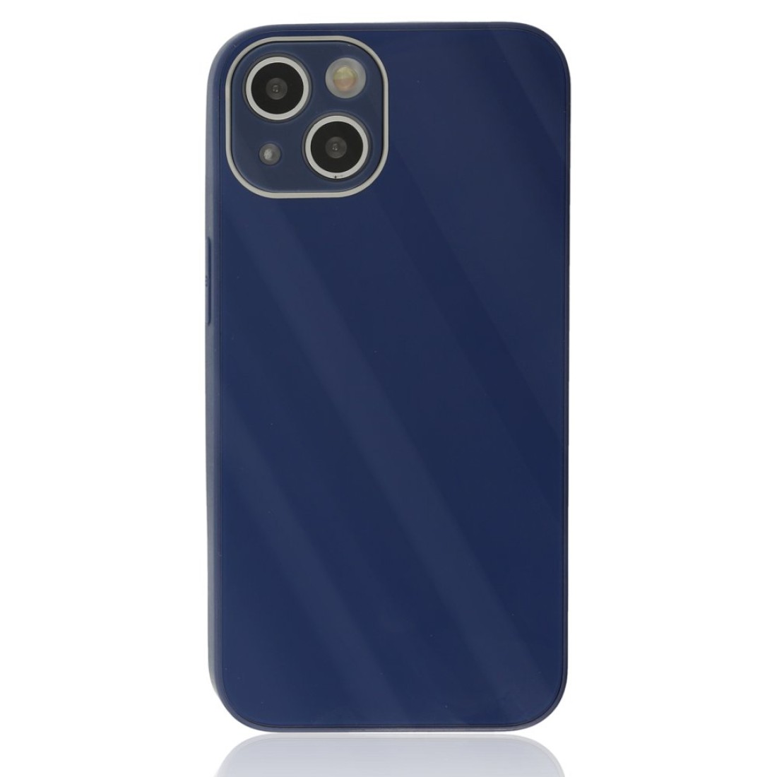  iPhone 14 Plus Kılıf Glass Kapak - Lacivert