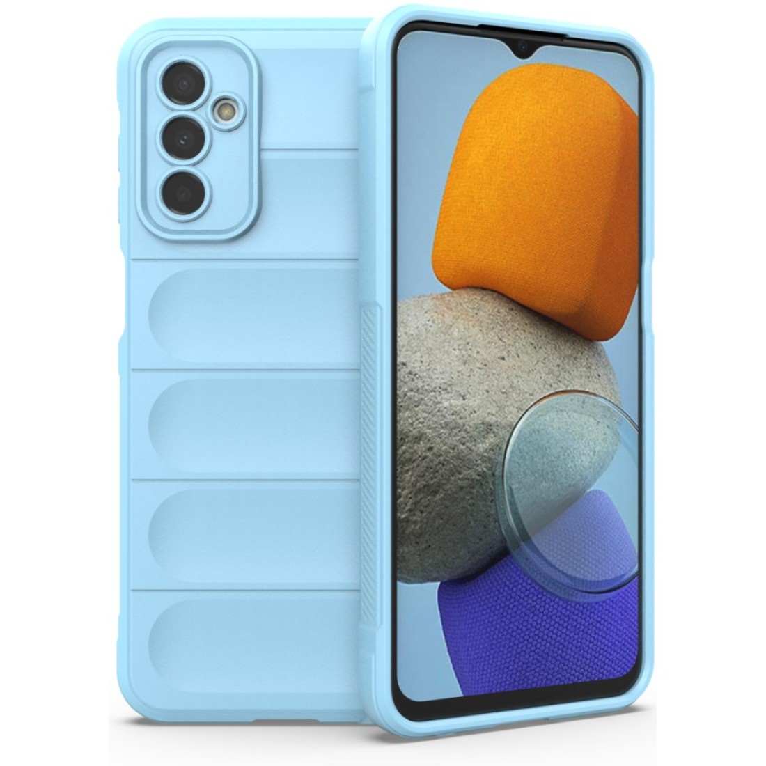  Samsung Galaxy M23 Kılıf Optimum Silikon - Sky Blue