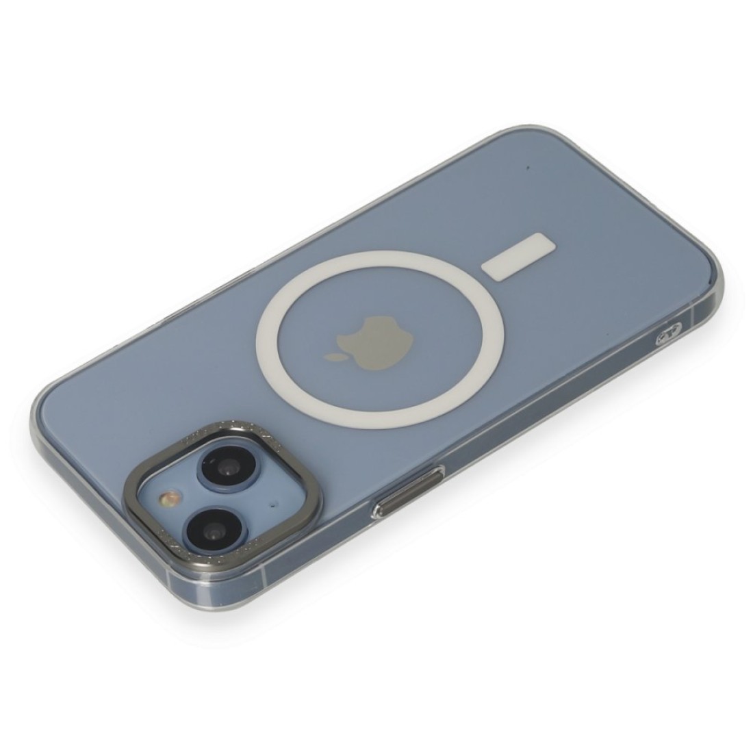 iPhone 13 Kılıf Anka PC Magneticsafe Sert Metal Kapak - Şeffaf iPhone 13 Kılıf Anka PC Magneticsafe Sert Metal Kapak - Şeffaf