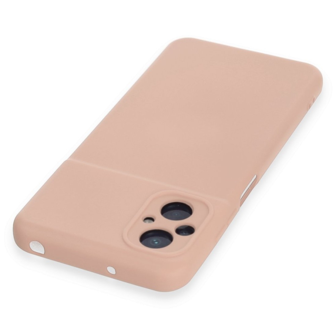  Xiaomi Poco M5 Kılıf Nano içi Kadife Silikon - Pudra