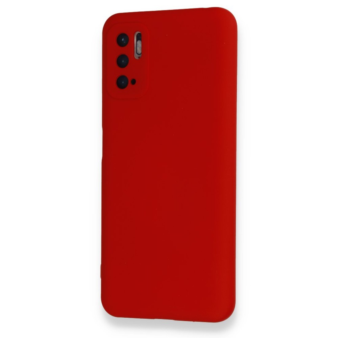  Xiaomi Poco M3 Pro Kılıf Nano içi Kadife Silikon - Kırmızı