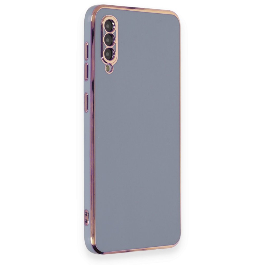  Samsung Galaxy A70 Kılıf Volet Silikon - Mavi