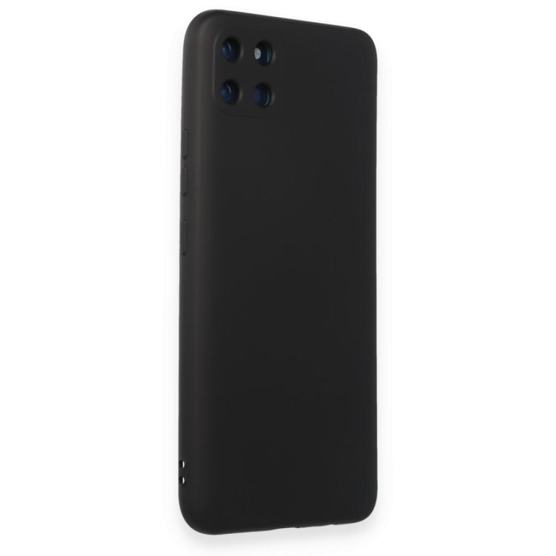  Realme C11 Kılıf Nano içi Kadife Silikon - Siyah