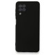  Samsung Galaxy M32 Kılıf Nano içi Kadife Silikon - Siyah