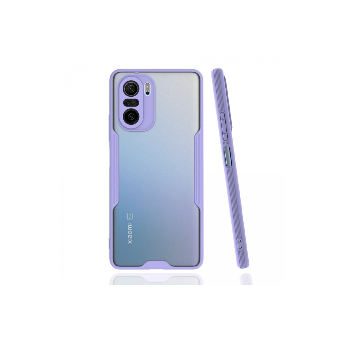  Xiaomi Redmi K40 Kılıf Platin Silikon - Lila
