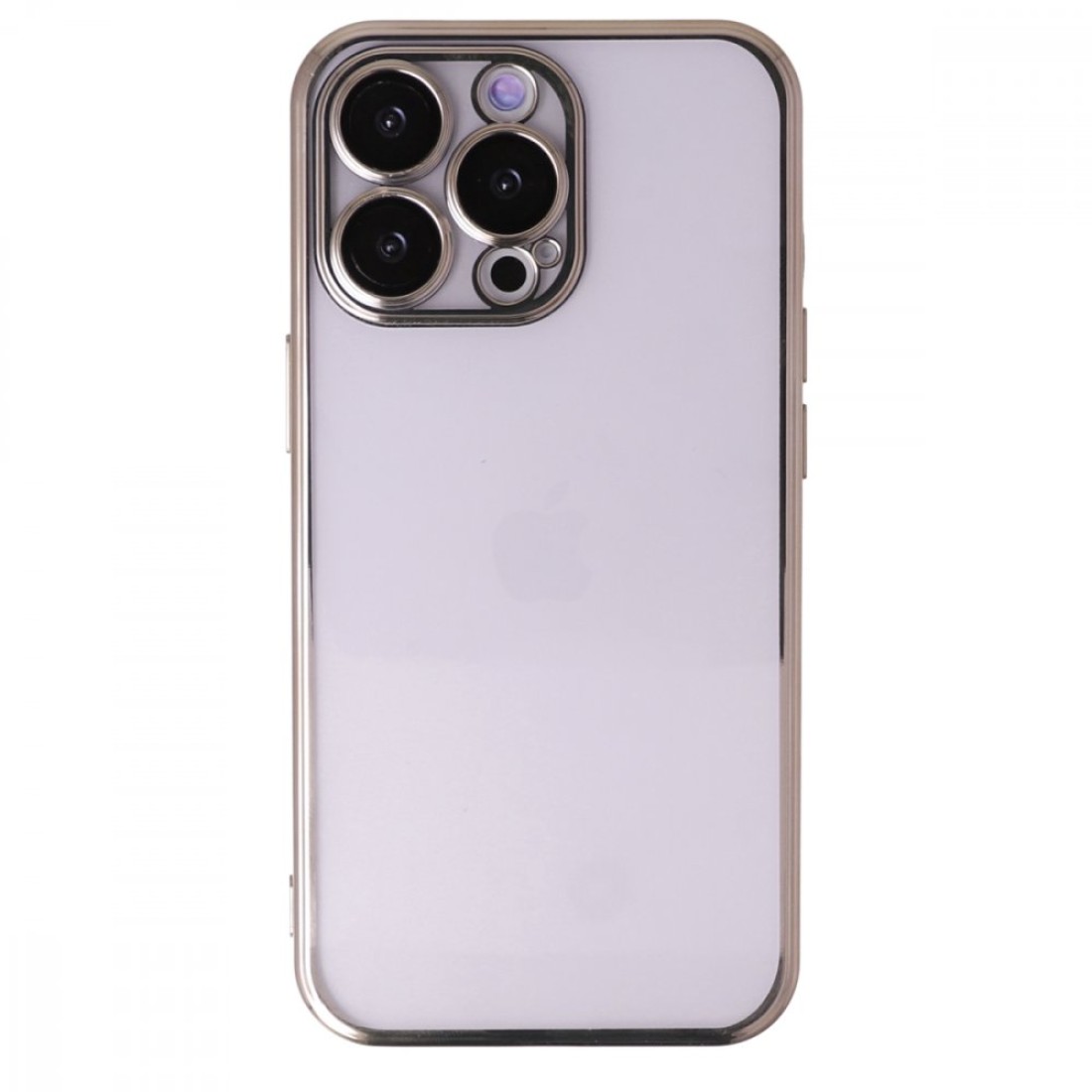  iPhone 13 Pro Max Kılıf Razer Lensli Silikon - Gold