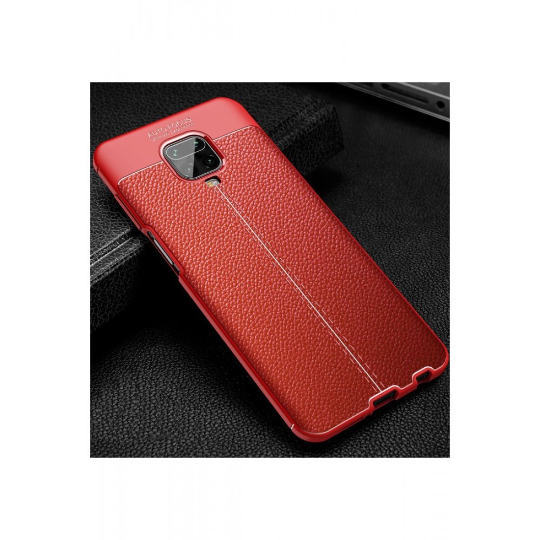  Xiaomi Redmi Note 9S Kılıf Auto Focus Kapak - Kırmızı