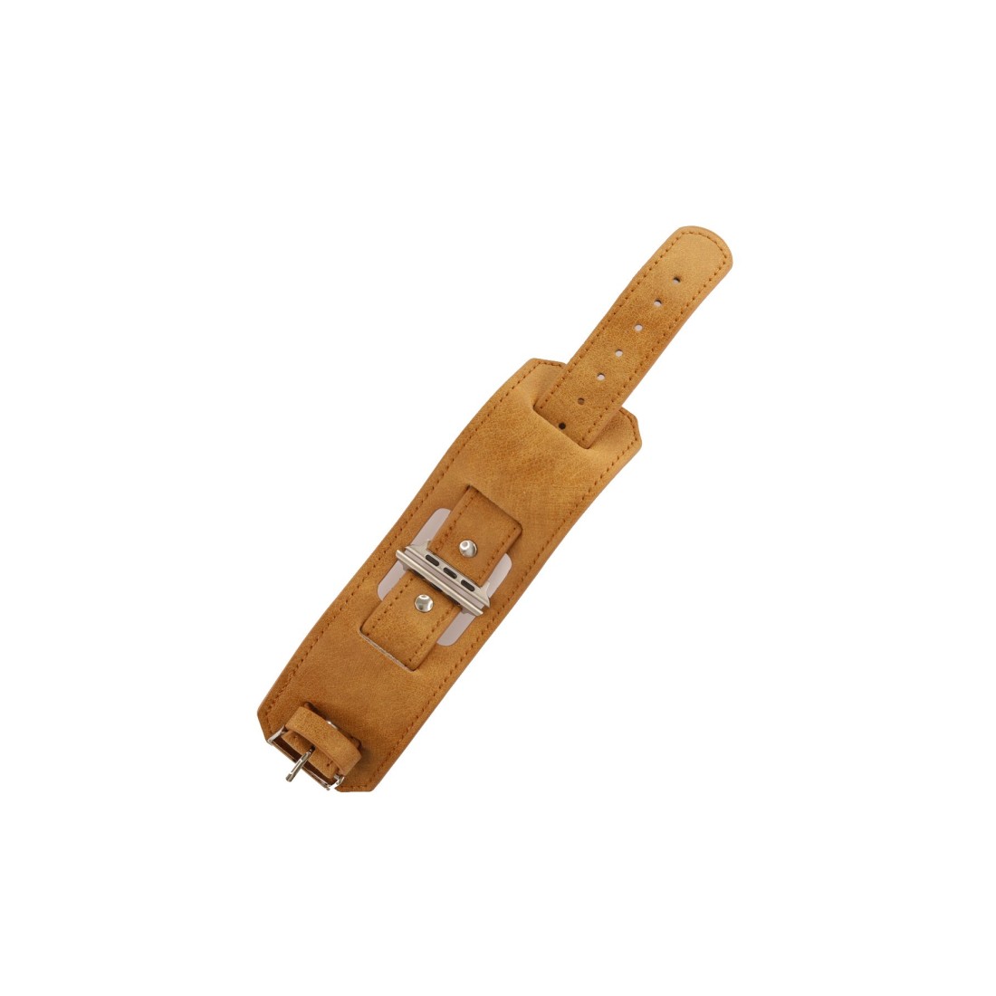  Apple Watch 45mm NL17 Deri Kordon - Taba