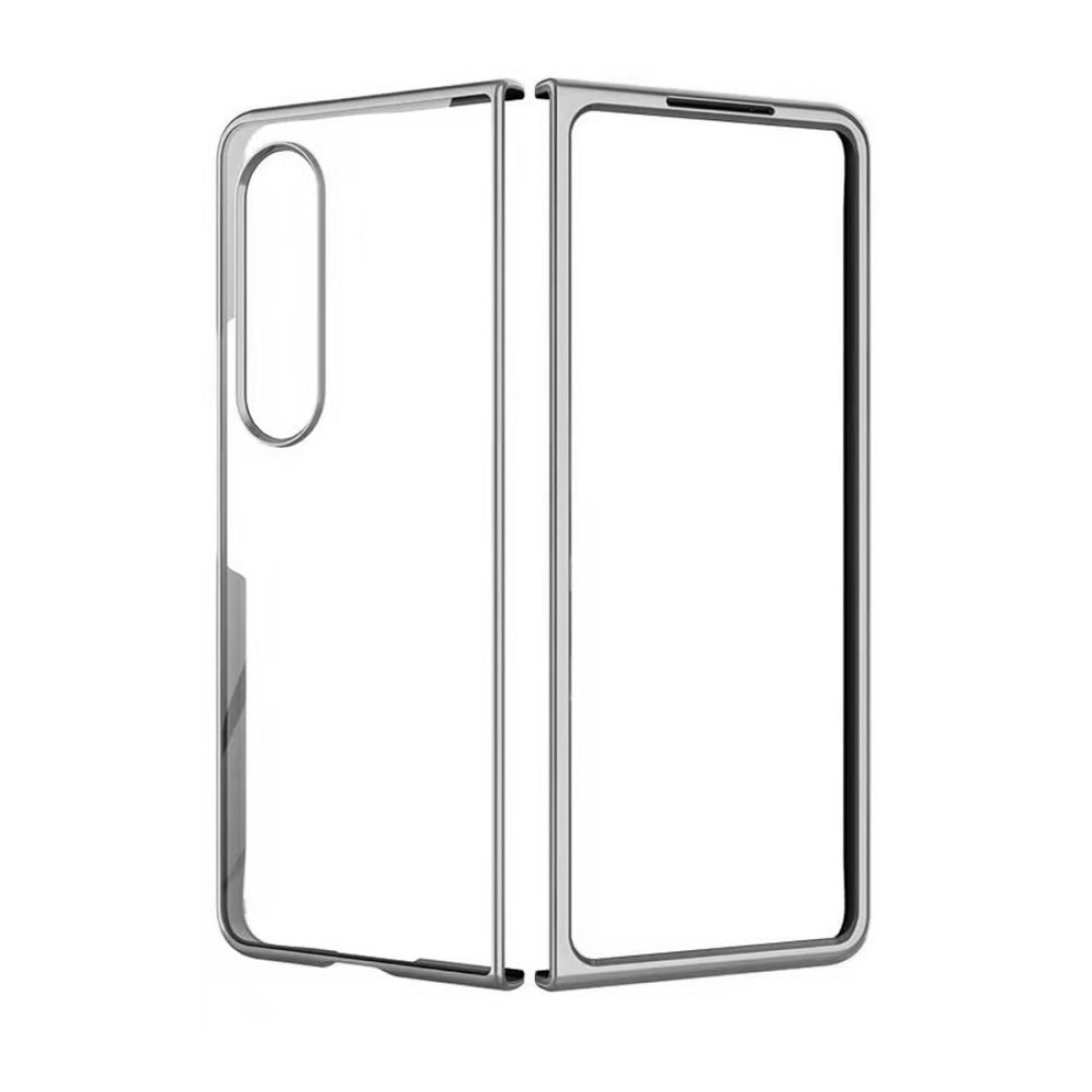 Samsung Galaxy Z Fold 3 Kılıf Fold Element Kapak - Gümüş Samsung Galaxy Z Fold 3 Kılıf Fold Element Kapak - Gümüş