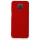  Xiaomi Redmi Note 9S Kılıf Nano içi Kadife Silikon - Kırmızı