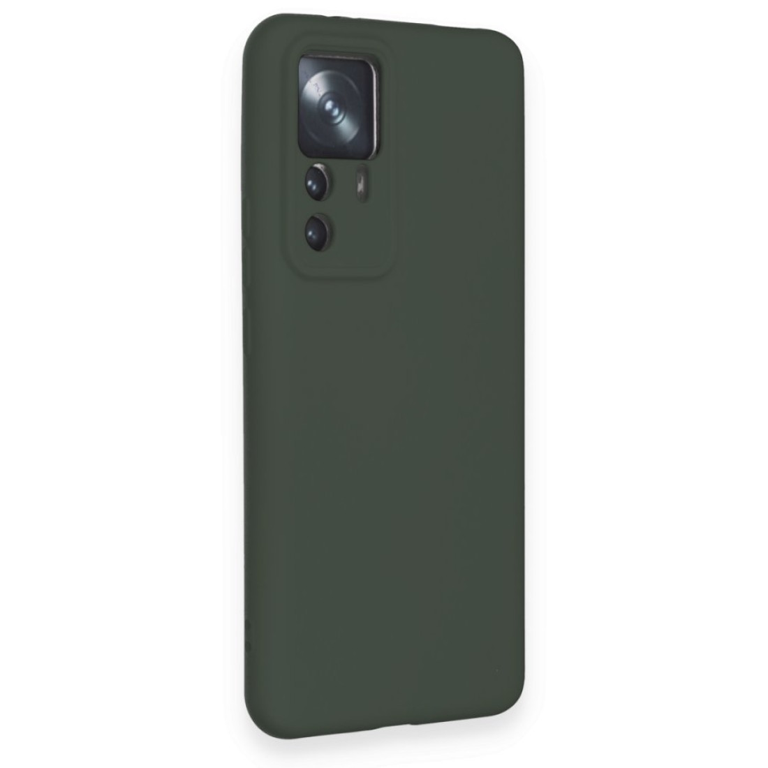 Xiaomi Mi 12T Pro Kılıf Nano içi Kadife Silikon - Koyu Yeşil Xiaomi Mi 12T Pro Kılıf Nano içi Kadife Silikon - Koyu Yeşil