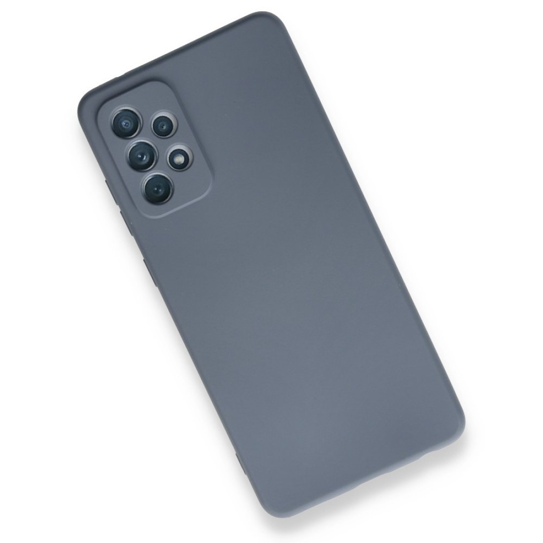  Samsung Galaxy A72 Kılıf Nano içi Kadife Silikon - Gri