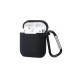  Airpods (1.nesil) Sert Silikon Kılıf - Siyah