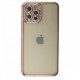 iPhone 12 Pro Kılıf Joke Taşlı Silikon - Pembe iPhone 12 Pro Kılıf Joke Taşlı Silikon - Pembe