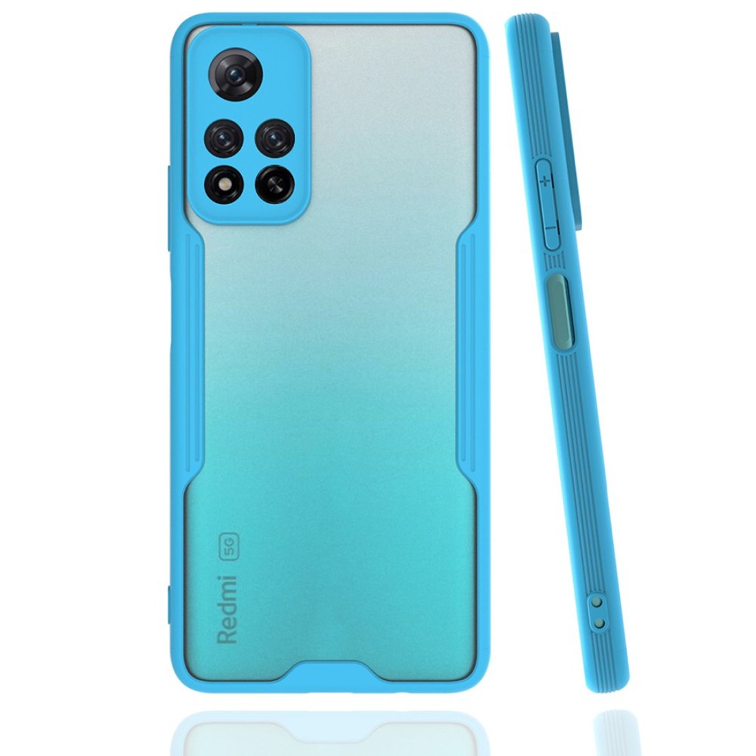  Xiaomi Redmi Note 11 Pro Plus 5G Kılıf Platin Silikon - Mavi