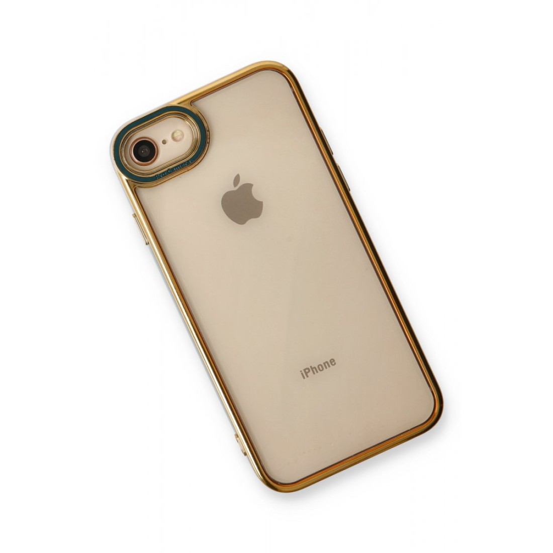  iPhone 7 Kılıf Liva Lens Silikon - Yeşil