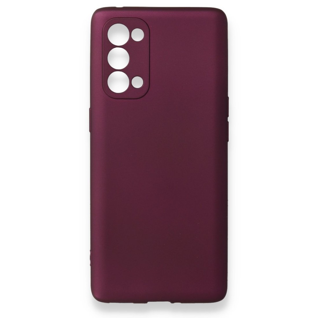  Oppo Reno 5 Kılıf First Silikon - Mürdüm
