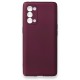  Oppo Reno 5 Kılıf First Silikon - Mürdüm