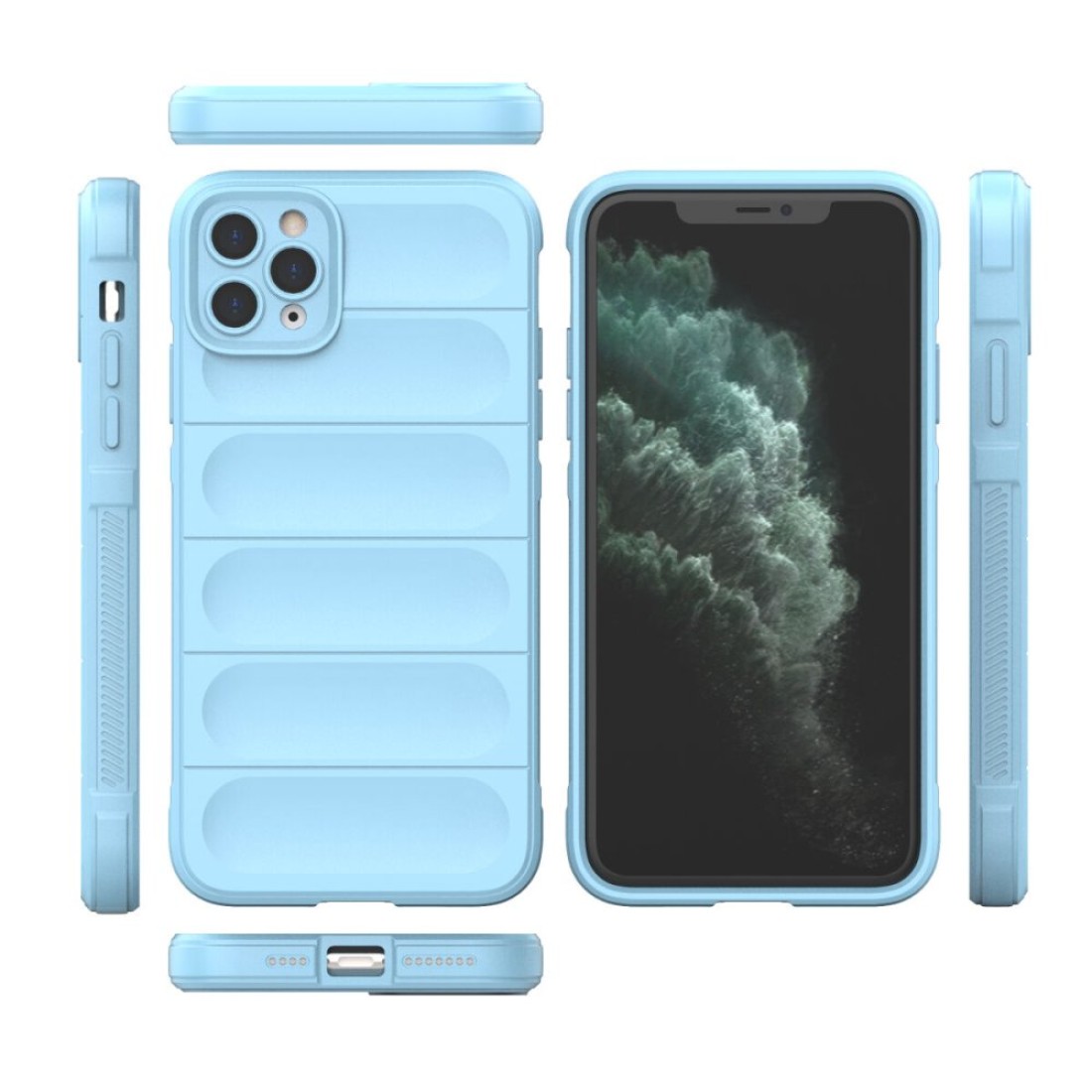  iPhone 11 Pro Kılıf Optimum Silikon - Sky Blue