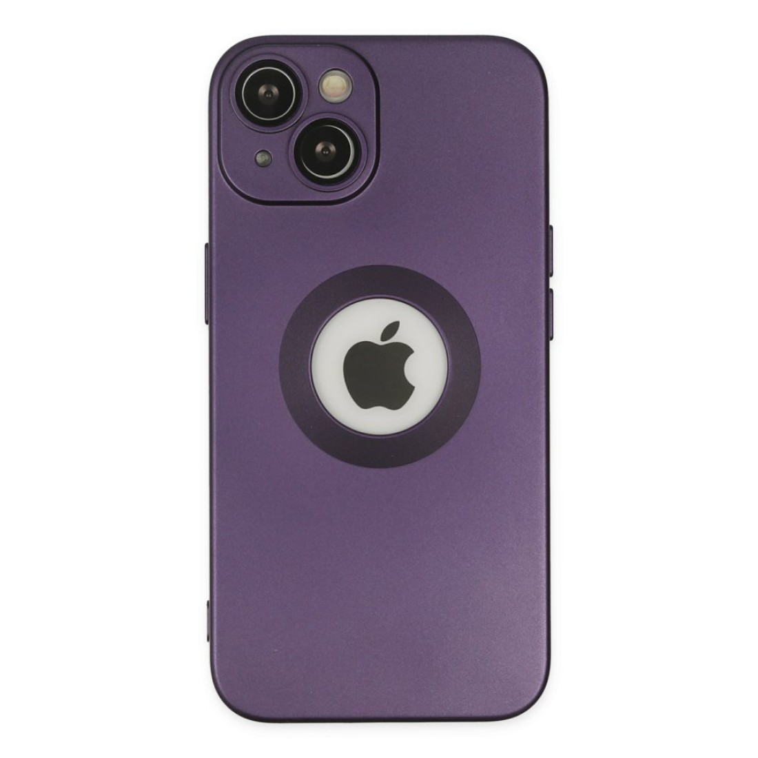  iPhone 14 Plus Kılıf Vamos Lens Silikon - Mor