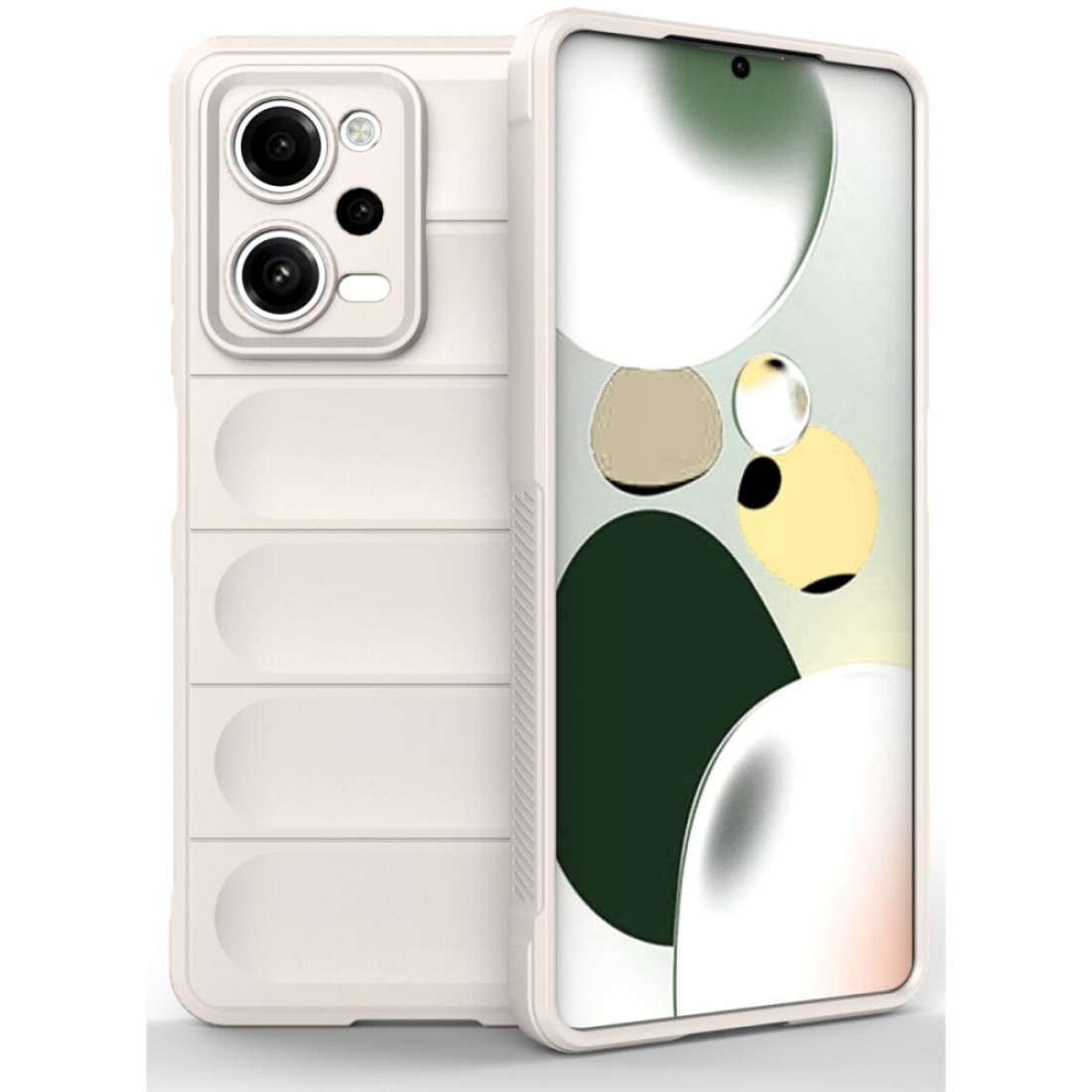  Xiaomi Redmi Note 12 Pro 5G Kılıf Optimum Silikon - Krem