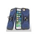 iPhone SE 2020 Kılıf Zegna Yüzüklü Silikon Kapak - Mavi iPhone SE 2020 Kılıf Zegna Yüzüklü Silikon Kapak - Mavi