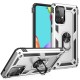  Samsung Galaxy A52 Kılıf Sofya Yüzüklü Silikon Kapak - Gümüş