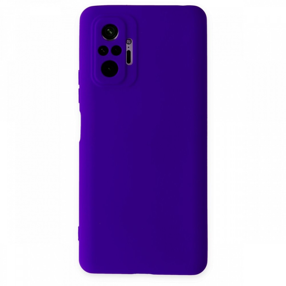  Xiaomi Redmi Note 10 Pro Kılıf Nano içi Kadife Silikon - Mor