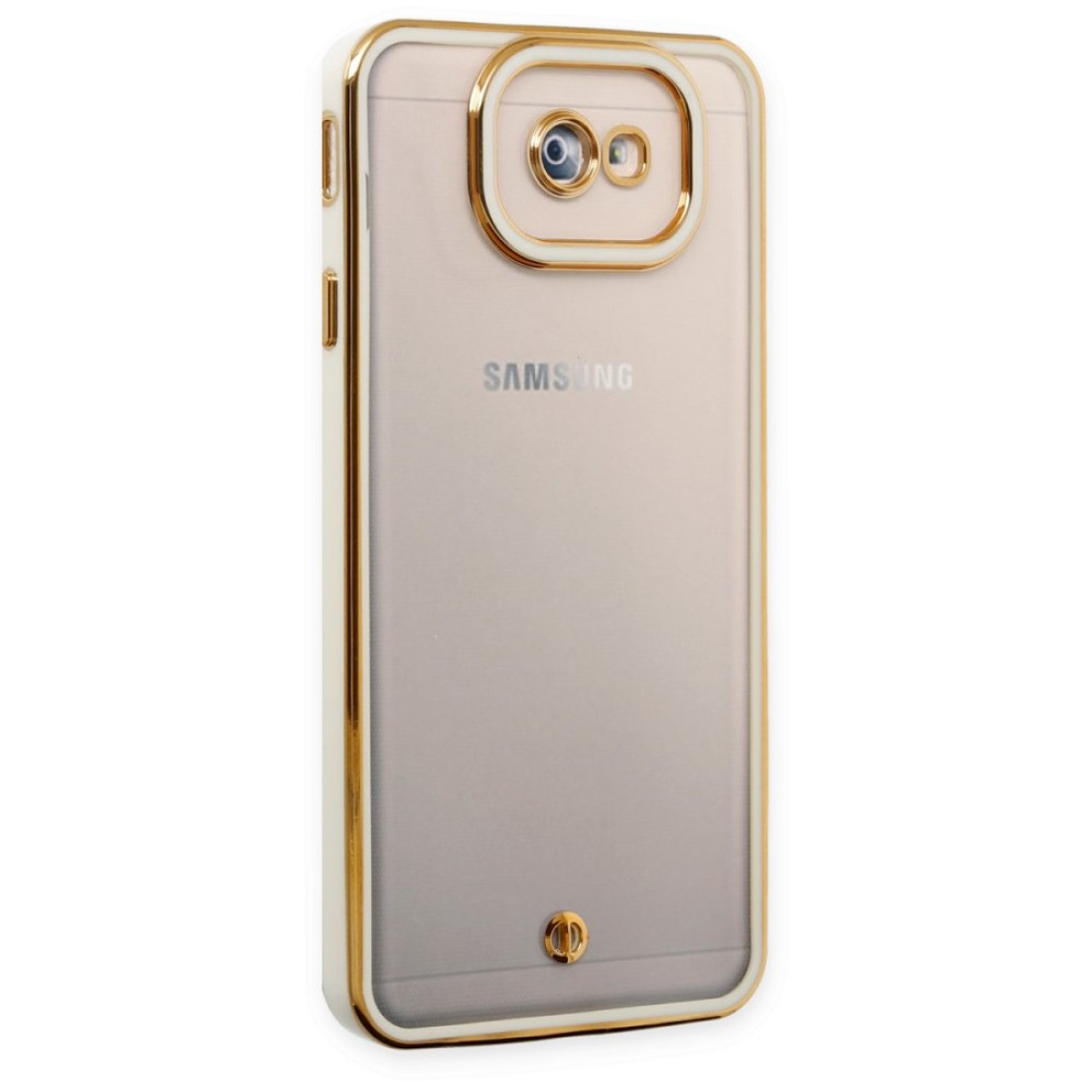  Samsung Galaxy J7 Prime Kılıf Liva Lens Silikon - Beyaz